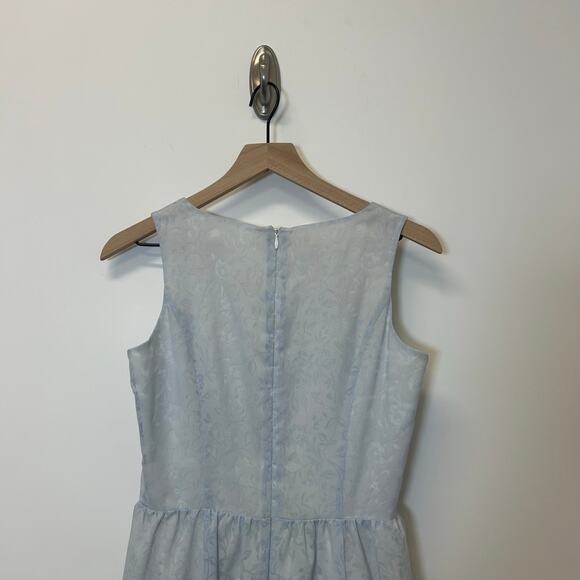 Laura Ashley Rare Vintage Cottage Core Floral Blue Maxi Dress Size 6 - Picture 5 of 10